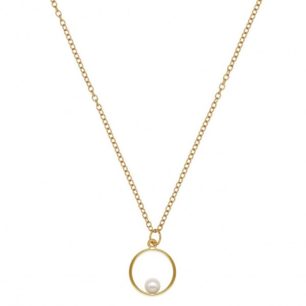 Ogrlica z biserom v obročku