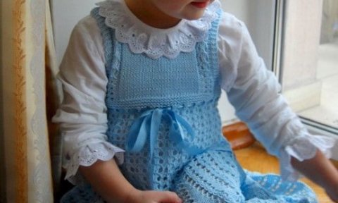 Ажурный сарафан для юной модницы