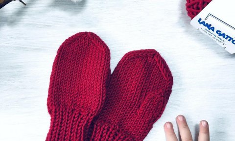 Детские варежки на 1.5-2 лет